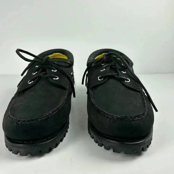 TIMBERLAKE BLACK SUEDE CHUNKY SOLE 3 EYELET TOP SIDER STYLE SZ 11 NWOT
